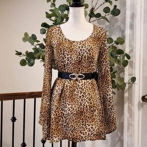TOBI Animal print Tunic Top or Baby Doll Dress